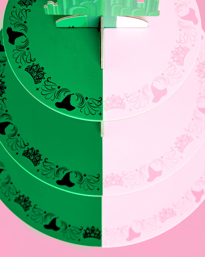 Emerald City Cupcake Tower - 3 tiered display