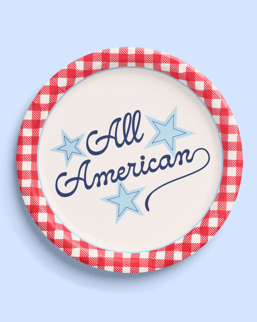 All American Plates - 24 paper plates