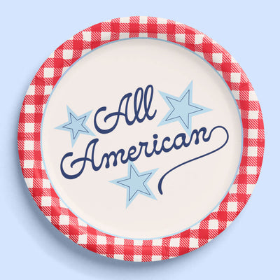 All American Plates - 24 paper plates