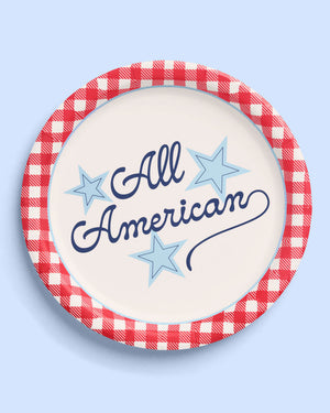 All American Plates - 24 paper plates