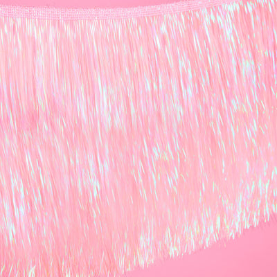 Pretty in Pink Fringe - light pink fringe banner