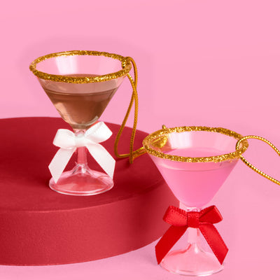 Martini Ornament Set - 6 mini martinis