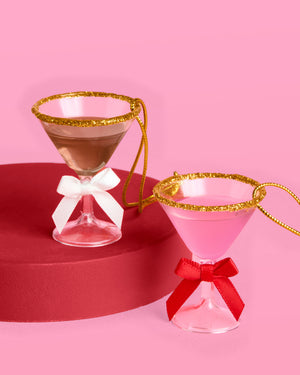 Martini Ornament Set - 6 mini martinis