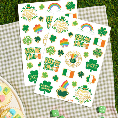 Kiss Me Tats - 50 foil temporary tattoos