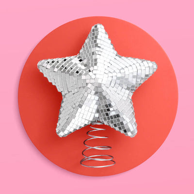 Disco Star Tree Topper - christmas tree topper