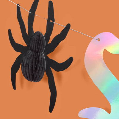 It's Giving Spooky Banner - iridescent foil banner