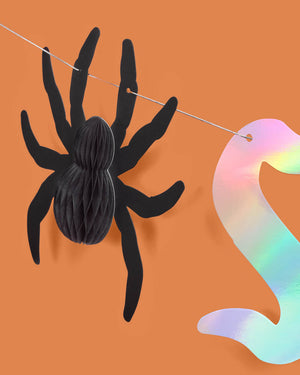 It's Giving Spooky Banner - iridescent foil banner