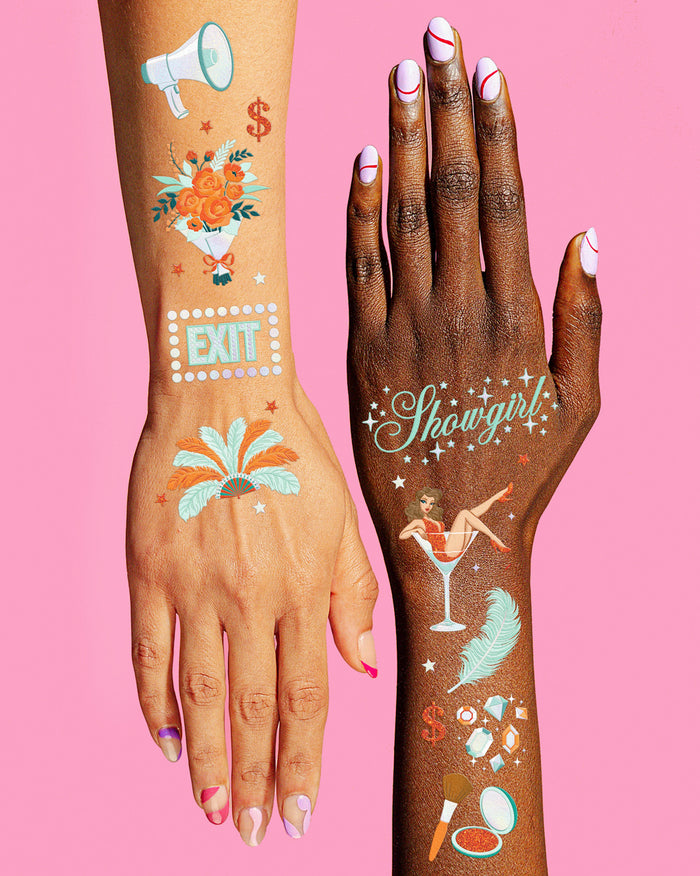 Showgirl Tats - 64 temporary tattoos