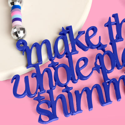 Bejeweled Ornament - glossy blue ornament