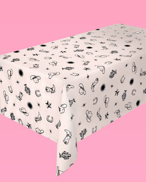 Texas Hold 'Em Tablecloth - washable tablecloth
