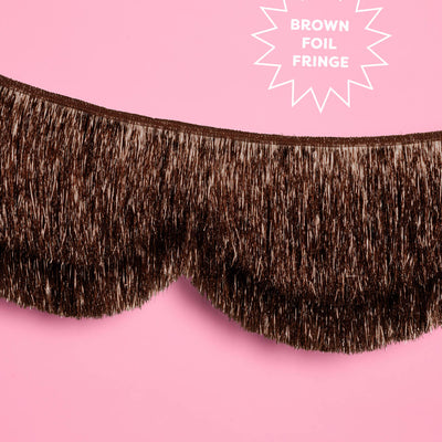 Espresso Scallop Fringe Banner - festive banner