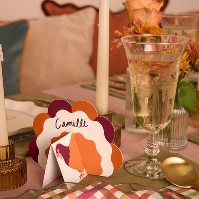 Turkey Time Place Cards - set of 12