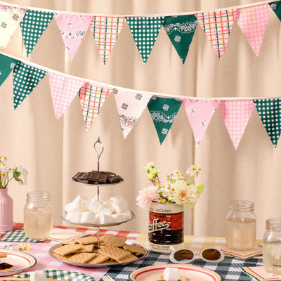 Camp Bunting Banner - gingham garland