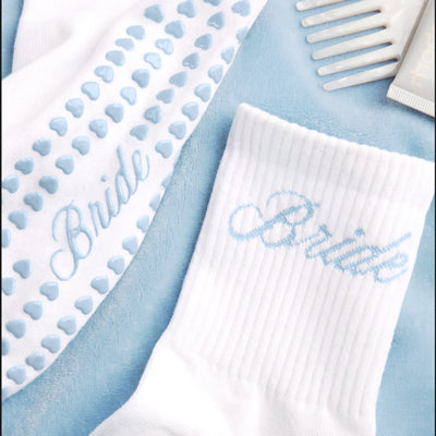 Bride Pilates Sock - grippy crew sock