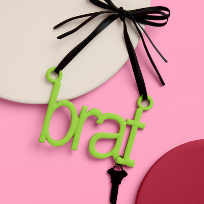 Brat Ornament - neon green ornament