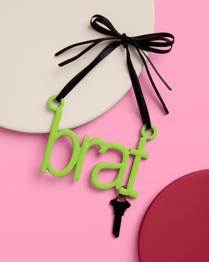Brat Ornament - neon green ornament