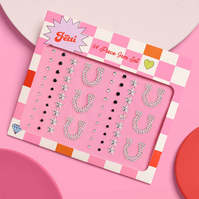 Texas Hold 'Em Gem Set - 64 adhesive face gems