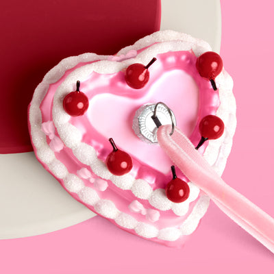 Sweetheart Cake Ornament - pink ornament