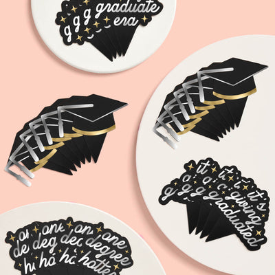 Graduation Toppers - 24 cupcake toppers