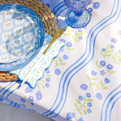 Coastal Tablecloth - washable tablecloth