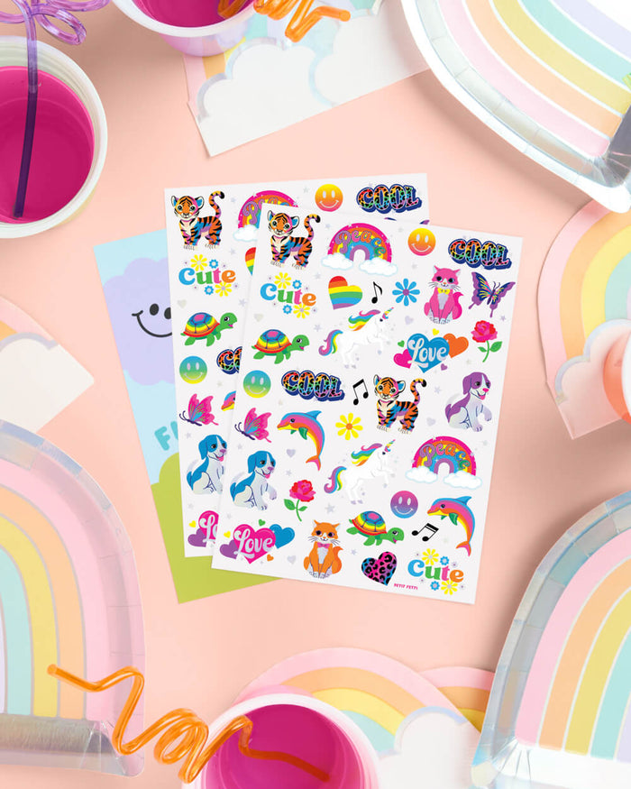 Rainbow Dreamland Tats - 68 temporary tattoos