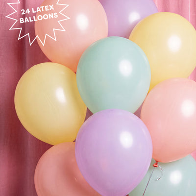 Pastel Balloon Pack - 24 matte balloons