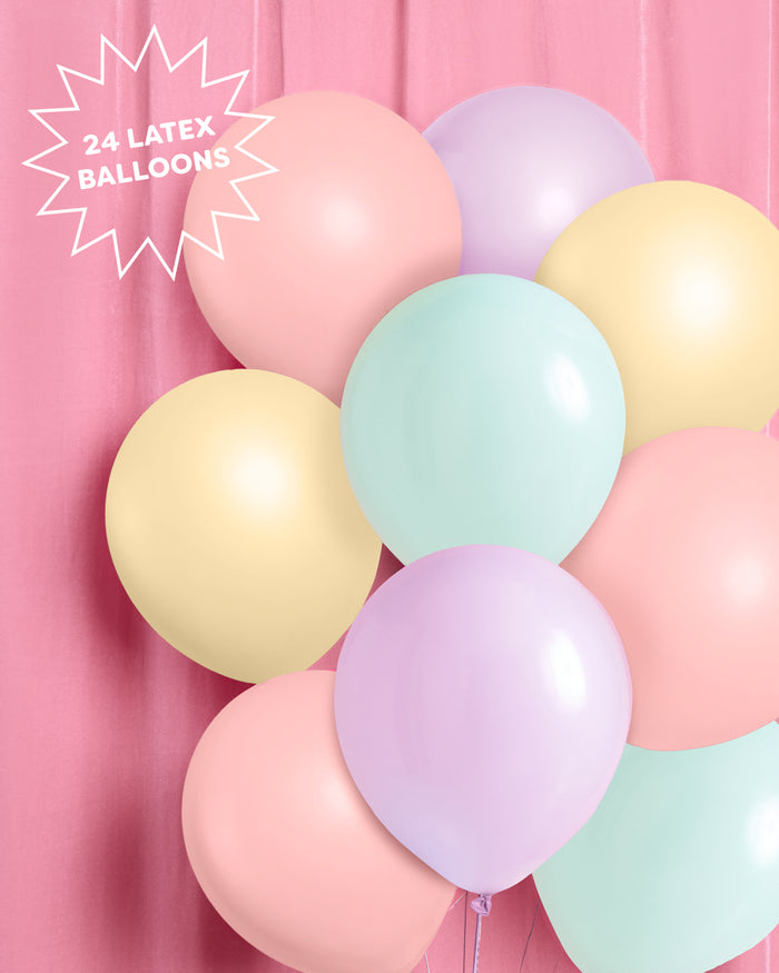 Pastel Balloon Pack - 24 matte balloons