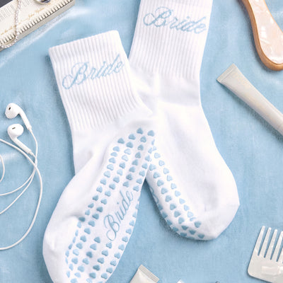Bride Pilates Sock - grippy crew sock