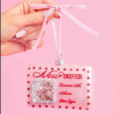 New Driver Ornament - License-Shaped Ornament