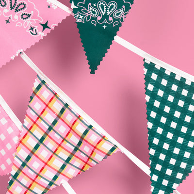 Camp Bunting Banner - gingham garland