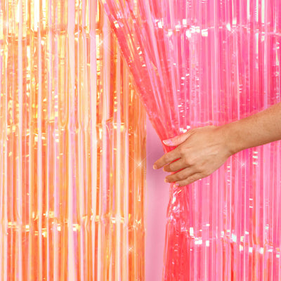 Sunset Curtain Pack - pink + orange foil curtains