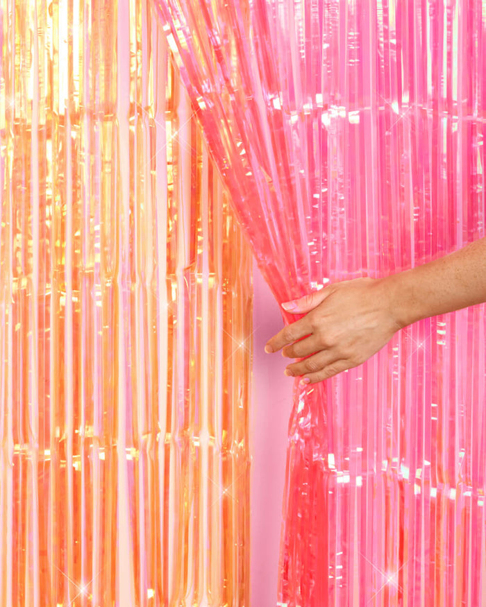 Sunset Curtain Pack - pink + orange foil curtains