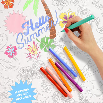 Pool Party Tablecloth - paper coloring tablecloth