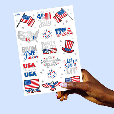 Let's Get Lit Tats - 30 foil temporary tattoos