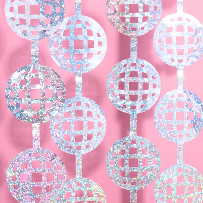 It's Disco, Baby! Curtain - iridescent foil curtain
