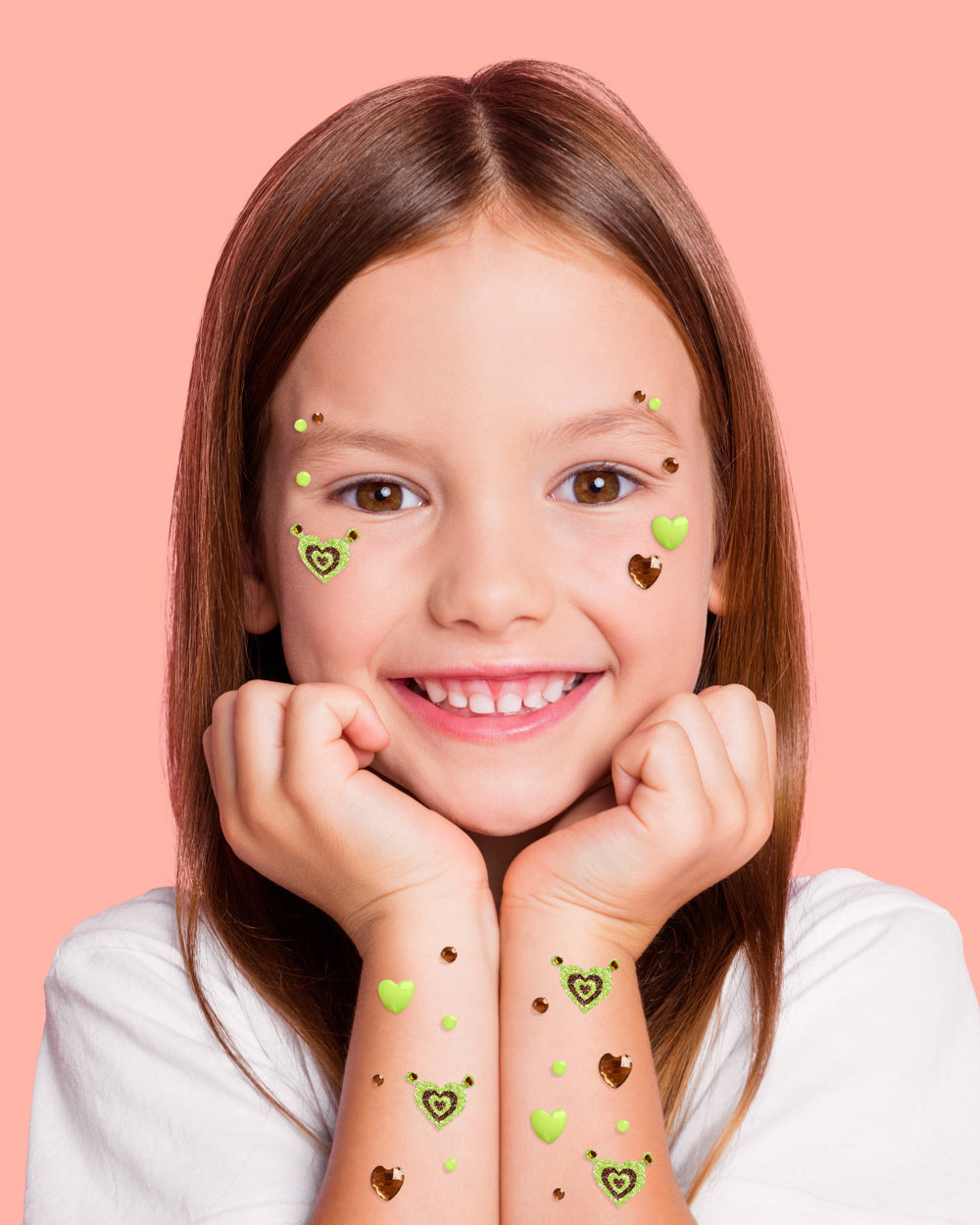 Swamp Girl Gem Set - 62 adhesive face gems