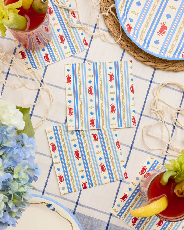 Nautical Napkin Set - 25 paper napkins