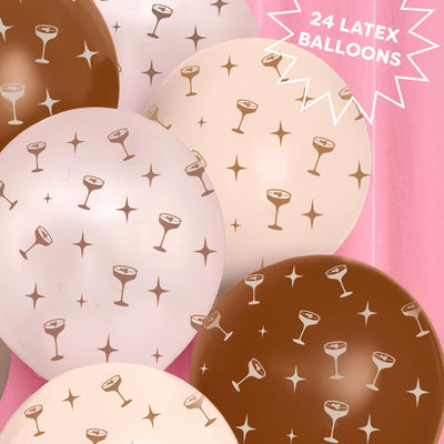 Espresso Martini Pack - 24 latex balloons