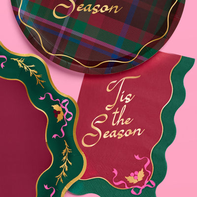 Tis the Season Napkins - 50 rectangle napkins