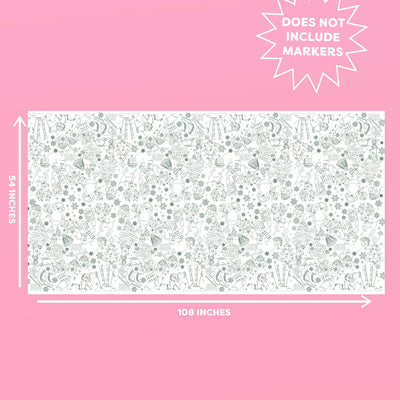 Color Me Merry Tablecloth - coloring tablecloth