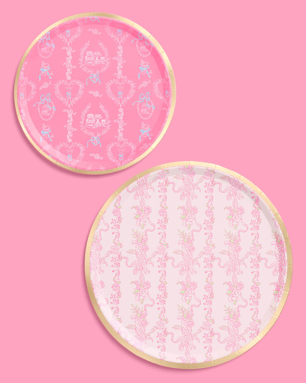 Romance Plates - 32 paper plates, 2 sizes