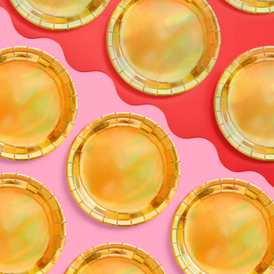 Golden Plates - 25 paper plates