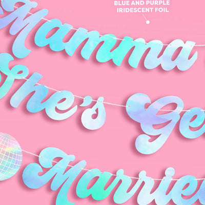 Mamma Mia Banner - three piece banner