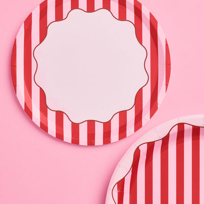 Candy Stripe Plates - 7in Paper Plates