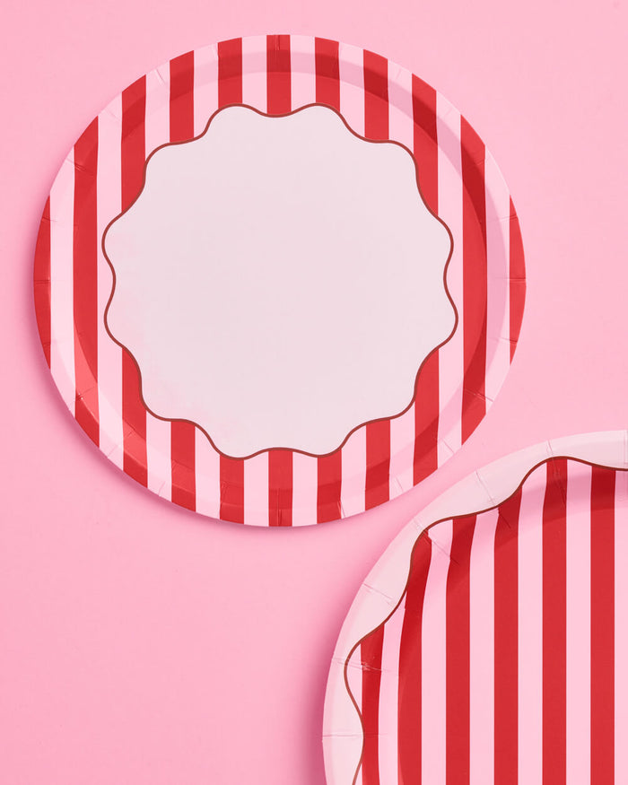 Candy Stripe Plates - 7in Paper Plates
