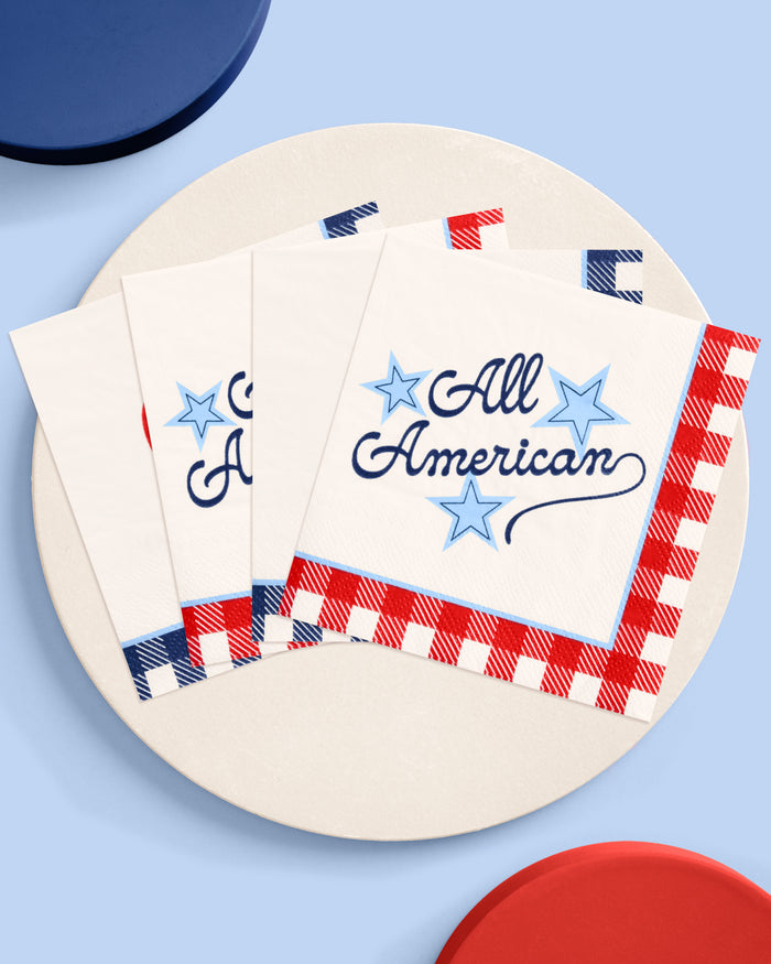 All American Napkins - 24 paper napkins