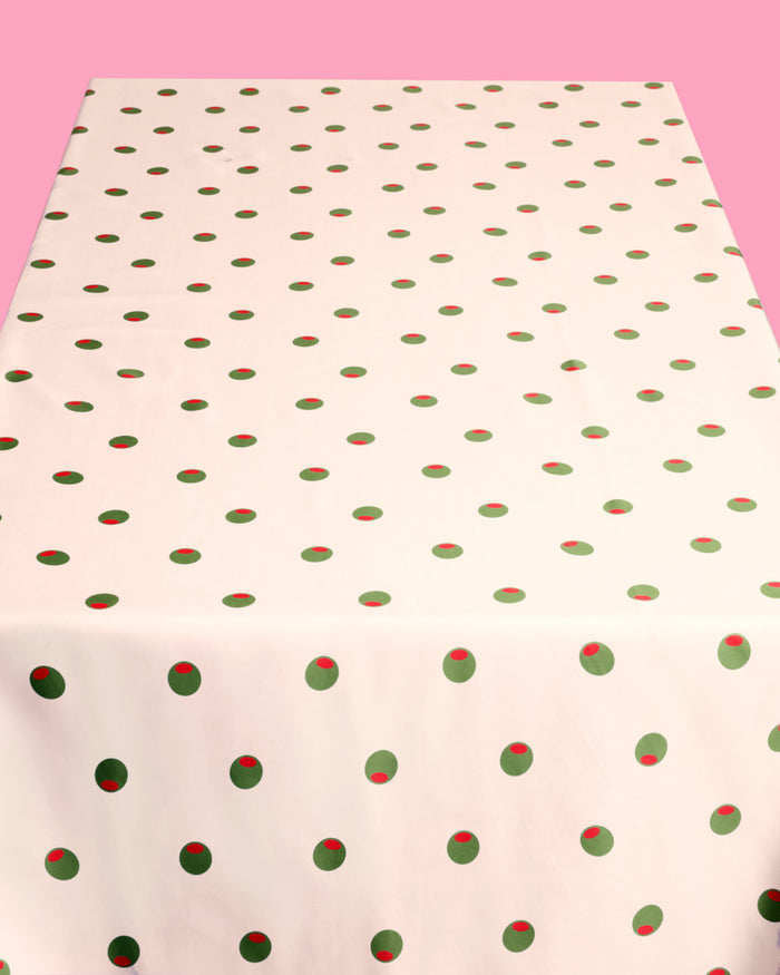 Dirty Martini Tablecloth - reusable tablecloth