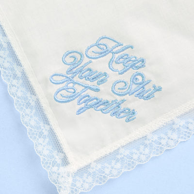 Keep Your Shit Together Hanky - embroidered handkerchief