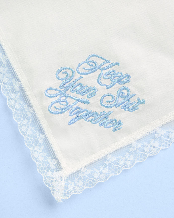 Keep Your Shit Together Hanky - embroidered handkerchief