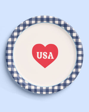 All American Plates - 24 paper plates